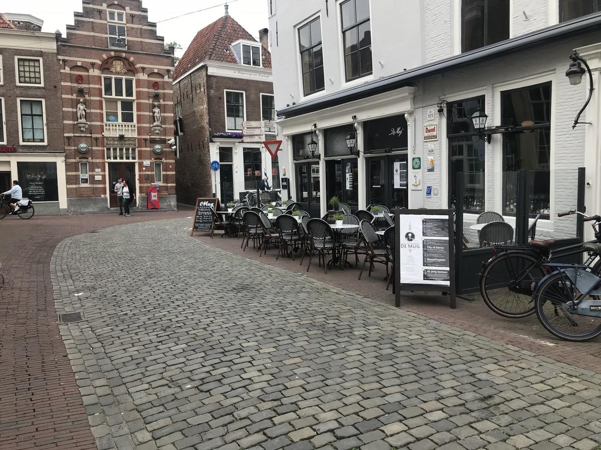 Cafe Restaurant Hotel De Mug Middelburg Exterior foto