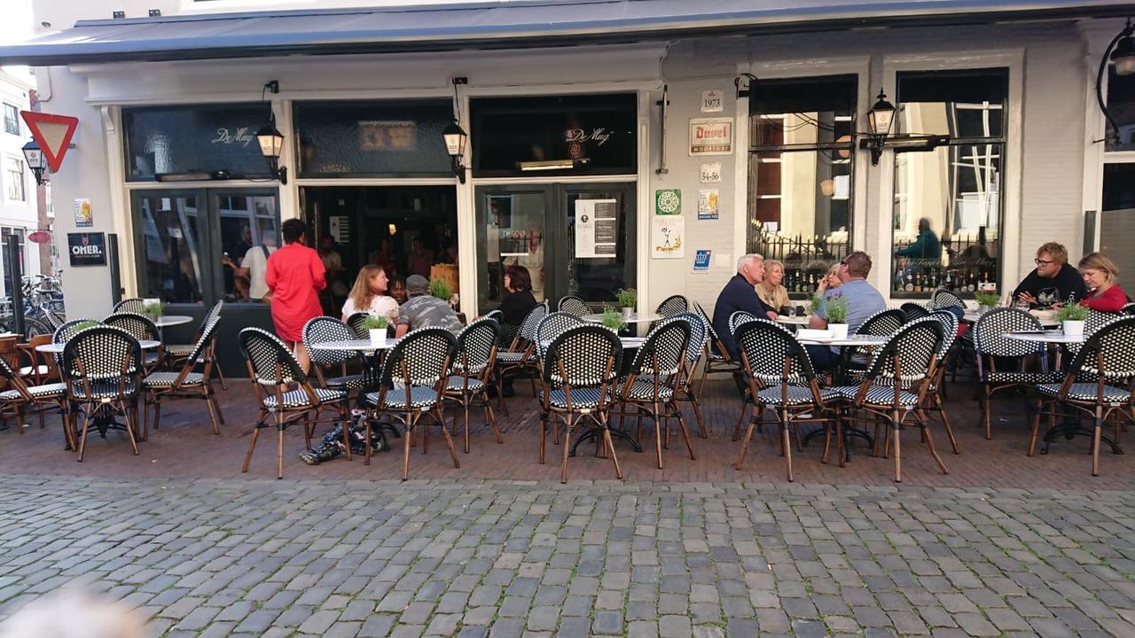 Cafe Restaurant Hotel De Mug Middelburg Exterior foto